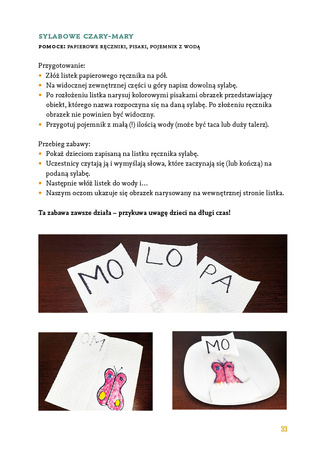 Sylabowe zabawy Nauka czytania poprzez ruch i zabawę bez kart pracy