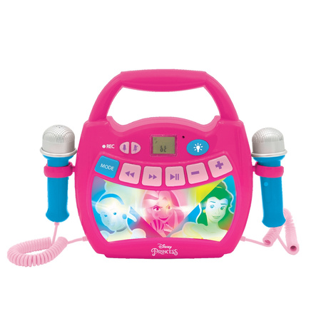Głośnik Bluetooth Disney Princess z dwoma mikrofonami, efektami świetlnymi oraz akumulatorem w zestawie MP320DPZ