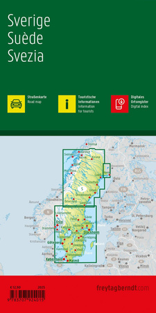Mapa Szwecja 1:600 000