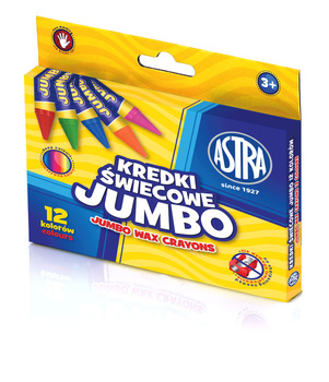 Kredki świecowe Astra 12 kolorów
