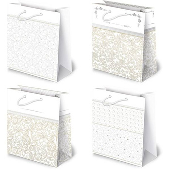 Torebki prezentowe T10-5 białe 10 sztuk