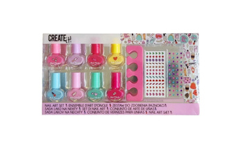 Zestaw do paznokci z naklejkami Create it!
