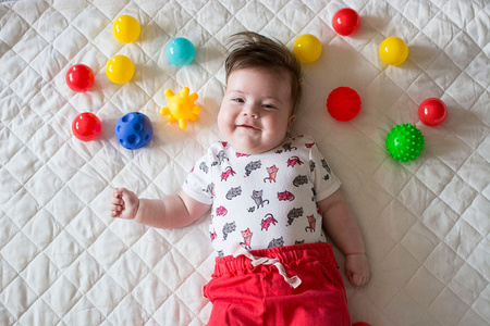 Piłka jeżyk sensoryczna w pudełku 3 sztuki