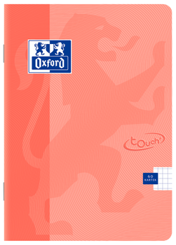 Paczka Zeszyt A5 60k kratka Oxford touch pastel koralowy pakiet 5 sztuk