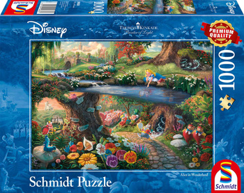 Puzzle 1000 PQ T. Kinkade Alicja w Krainie Czarów Disney 109094
