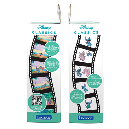 Latarka z projektorem Stitch Lexibook LTC050D