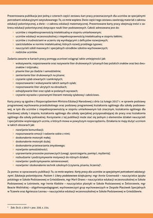 To co mnie wspiera Edukacja polonistyczna Poziom I