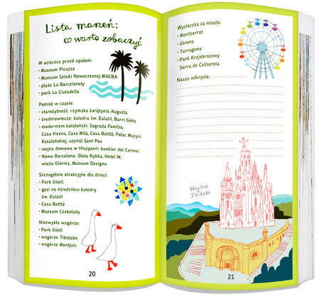 Barcelona dla młodych podróżników przewodnik do bazgrania 2024