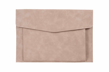 Teczka A4 z kieszonką nubuk szara