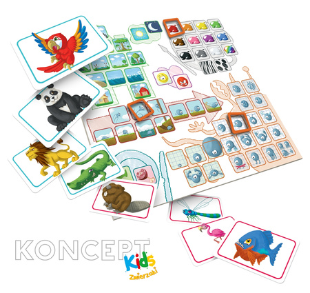 Gra Koncept kids zwierzaki