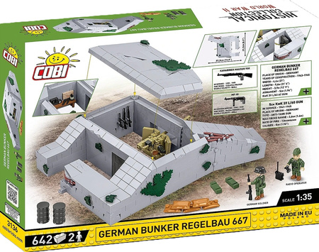 COBI Klocki Regelbau 667 - German Bunker