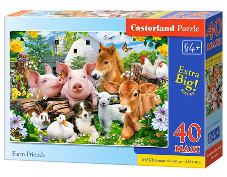 Puzzle 40 maxi Przyjaciele z farmy