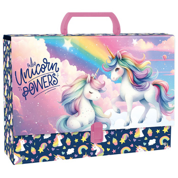 Teczka z rączką gruba Jednorożec TRGJR16