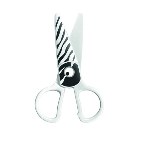 Nożyczki szkolne 5 cm KEYROAD zebra blister