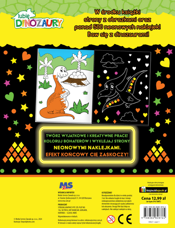 Zabawa z dinozaurami. Neon. Moc koloru. Lubię dinozaury