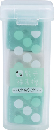 Display Gumka do ołówka kostki do gry 3szt. w etui 24 szt.