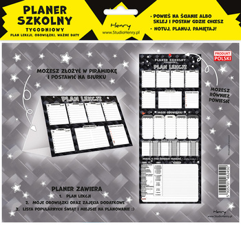 Planer szkolny tygodniowy plany zajęć karbon