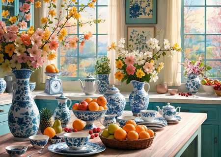 Puzzle 2000 CherryPazzi Morning in My Kitchen