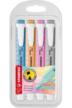 Zakreślacz STABILO Swing Cool Pastel 4 kolory