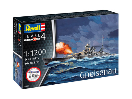 Revell Starter Kit 1:1200 Battleship Gneisenau REV-75181