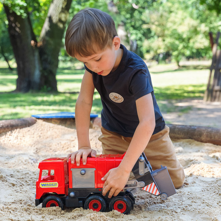 Śmieciarka Middle Truck czerwona w kartonie 32113