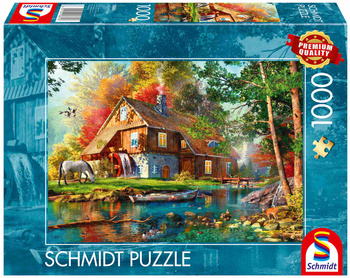 Puzzle 1000 PQ Młyn wodny piękną jesienią 113688