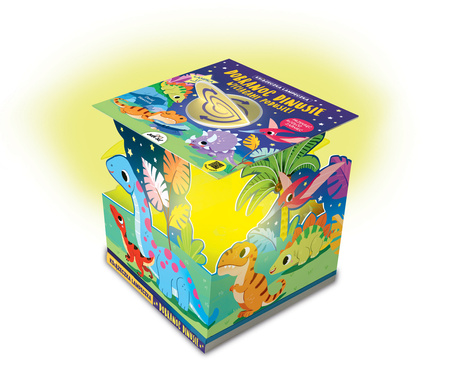 Dobranoc dinusie wyciągamy podusie! Książeczka lampeczka