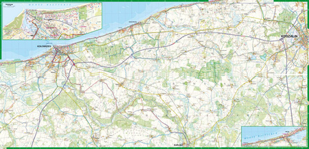 Wybrzeże Środkowe cz. Zachodnia mapa turystyczna 1:50 000 laminat 2024