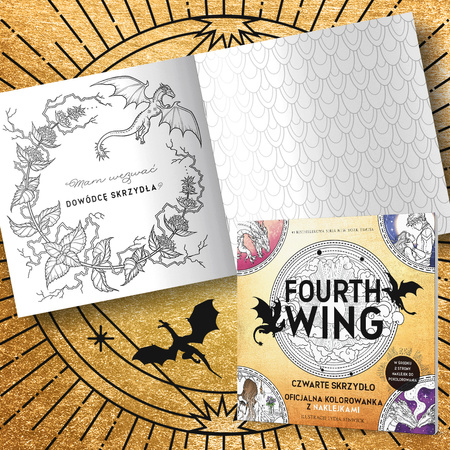 Fourth Wing. Czwarte Skrzydło: Oficjalna kolorowanka z naklejkami