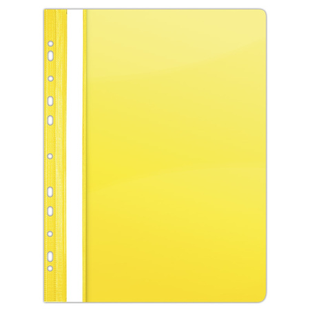 Paczka skoroszyt A4 DONAU twardy wpinany żółty 10 sztuk