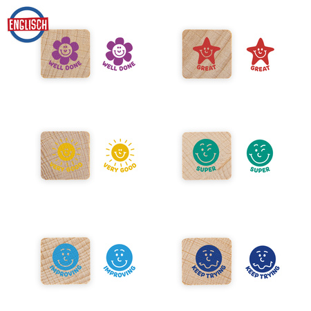 Drewniane stemple motywacyjne