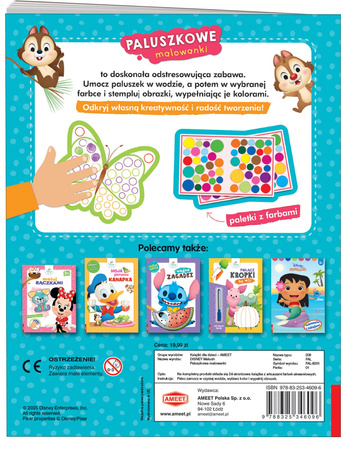 Disney Maluch Paluszkowe malowanki PAL-9201
