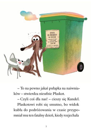 Zapchlony Kundel i kubeł do podróży w czasie