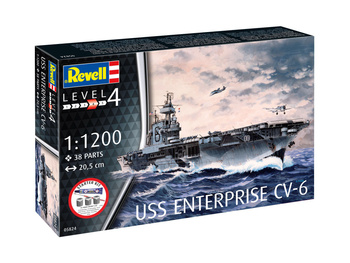 Revell Starter Kit 1:1200 USS Enterprise CV-6 REV-75824