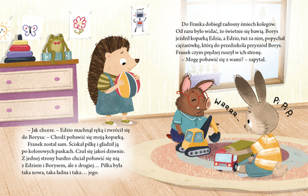 Franek uczy się dzielić. Jeżyk Franek