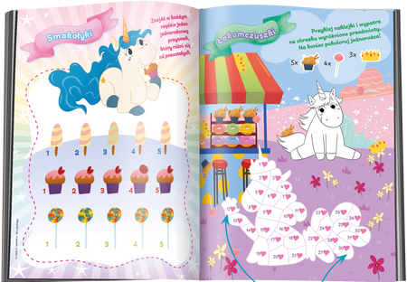 Niesforne jednorożce. Moje Jednorożce. Naklejki na numerki