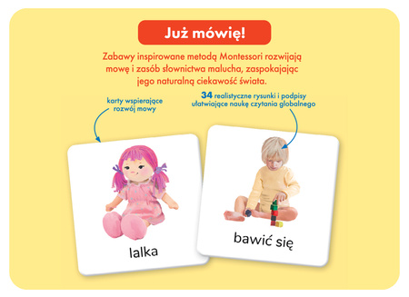 Pierwsze słowa. Montessori. Karty obrazkowe (1-3 lata). Kapitan Nauka