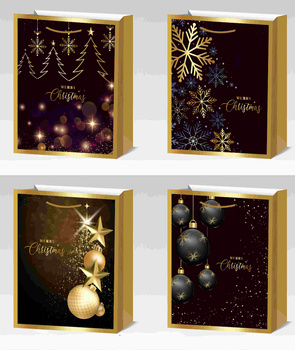 Torebki prezentowe BN 12 sztuk mix wzorów WK 22570 M