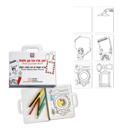 Książeczka do kolorowania Strigo Funny Mat Rzeczy do zrobienia na dziś 16x21cm