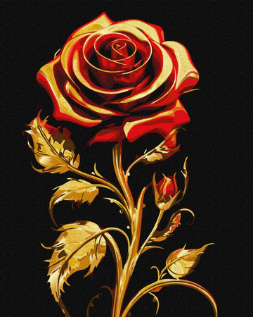 Malowanie po numerach IDEYKA 40x50 cm metallic symbol piękna