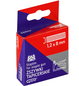 Zszywki do zszywacza tapicerskiego - takera 1,2x8 GRAND