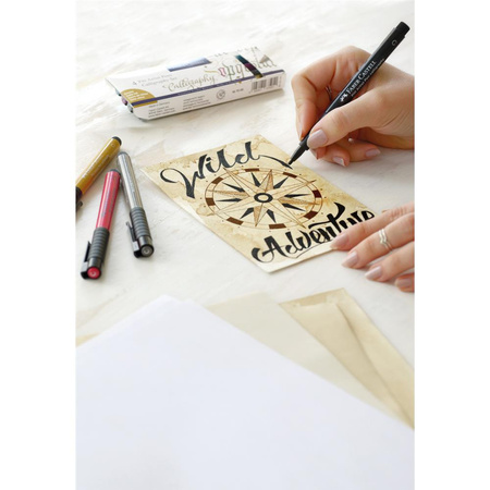 Zestaw do kaligrafii Faber-Castell Pitt Artist Pen 4 sztuki (Kol. 268, 174, 127, 178)