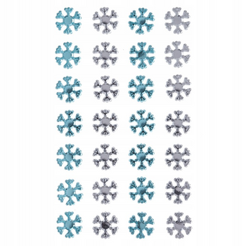 Kryształy samoprzylepne Blue&Crystal Śnieżynki 28szt.