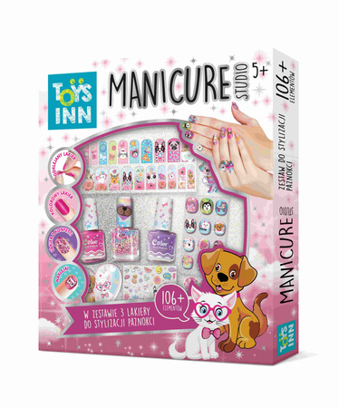 Zestaw manicure studio Pets 3 lakiery ToysInn STN 7601