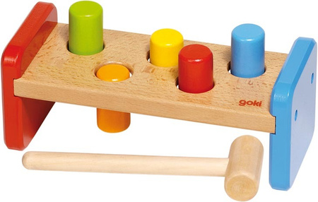 Przebijanka drewniana z młotkiem Goki