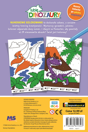 W prehistorycznej krainie. Lubię Dinozaury. Numerkowe kolorowanki