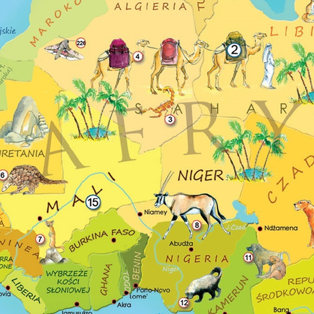 Puzzle 200 Zwierzęta Świata Młodego Odkrywcy