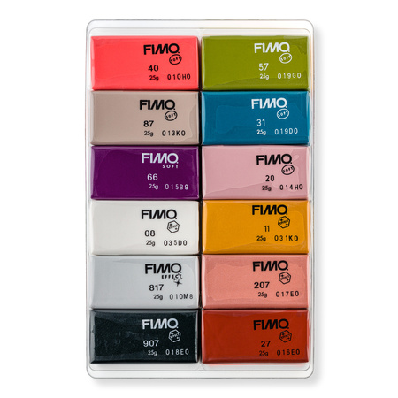 Zestaw FIMO soft kolory Fashion 12x25g, Staedtler