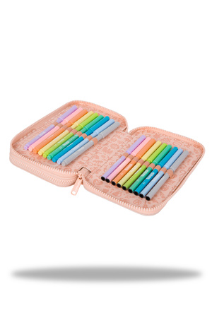 Piórnik 2-komorowy z wyposażeniem Coolpack Jumper 2 pastel powde łososiowy