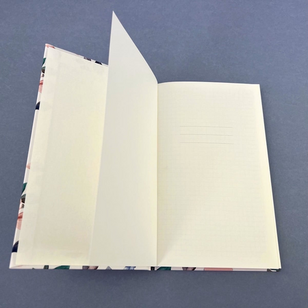 Notes A5 kratka Soft Touch Paisley szare